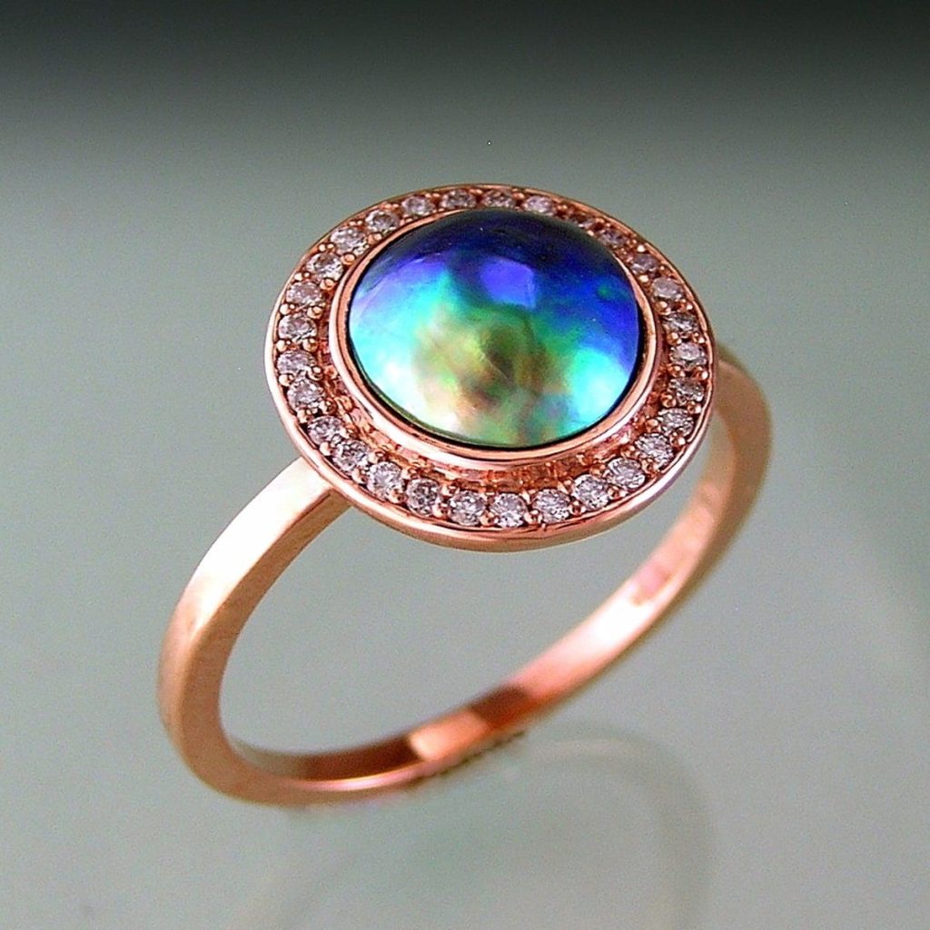 HALO Blue Pearl Ring