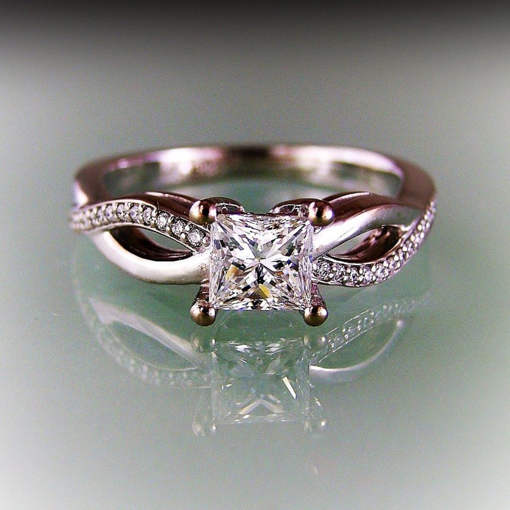 WEAVE Princess Diamond Engagement Ring
